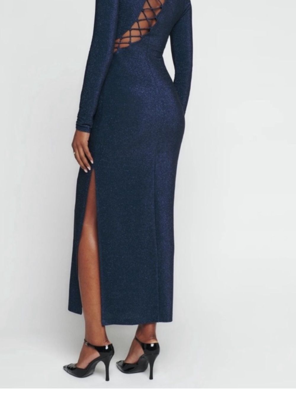 Reformation Kinsey knit Long-Sleeve Side-Slit Maxi Dress - Picture 5 of 15